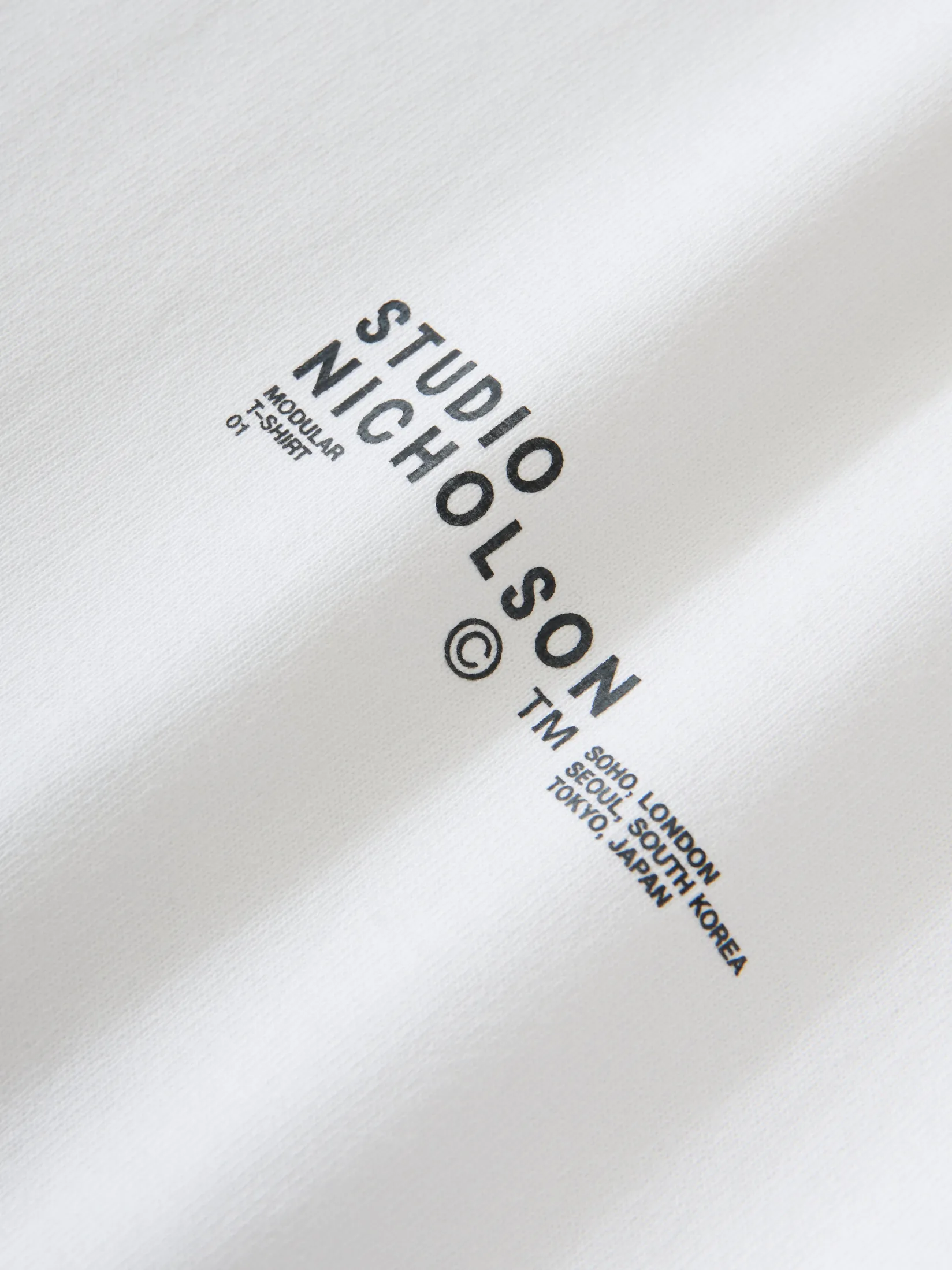 Sale Studio Nicholson Module T-Shirt White