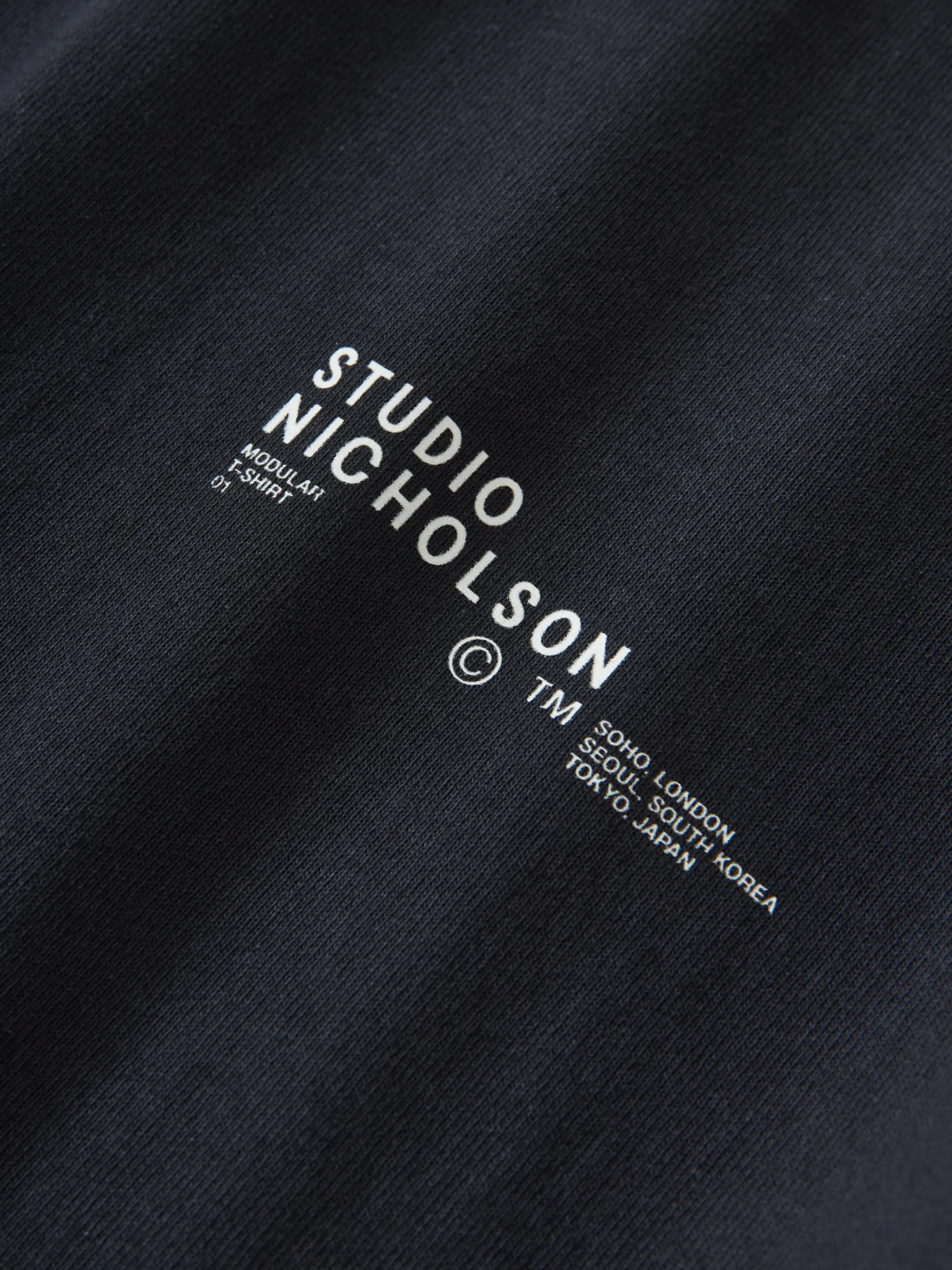 New Studio Nicholson Module T-Shirt Darkest Navy