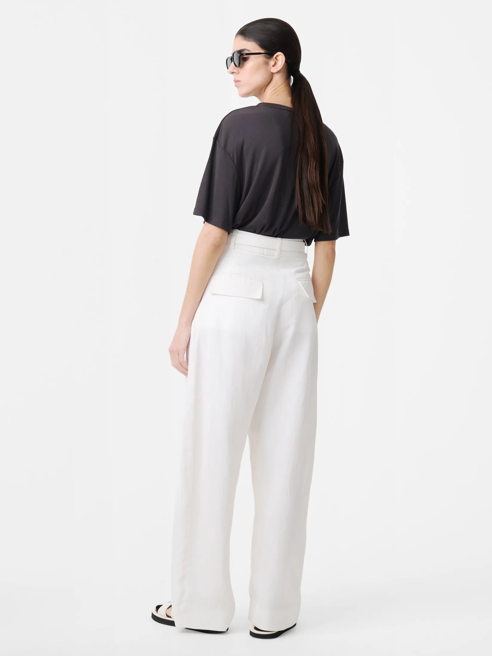 Clearance Studio Nicholson Myers Linen Pant Parchment