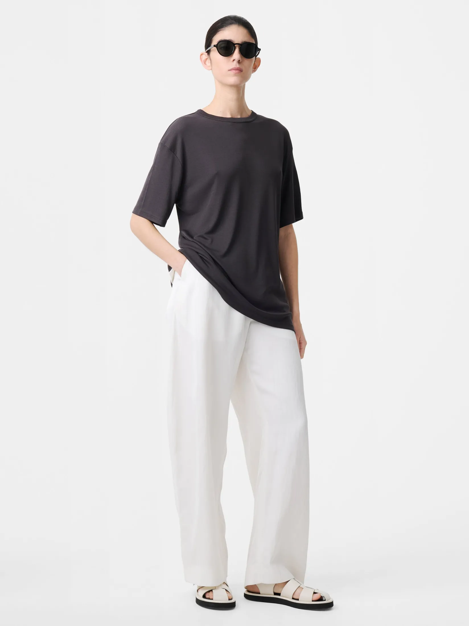 Clearance Studio Nicholson Myers Linen Pant Parchment