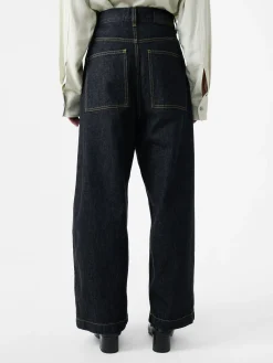 Best Studio Nicholson Neive Italian Denim Pant Black