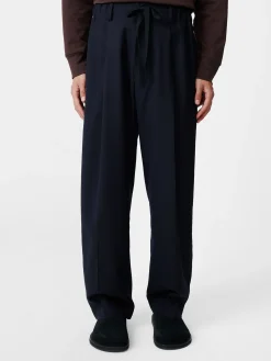 Fashion Studio Nicholson Noam Tropical Wool Pant Darkest Navy