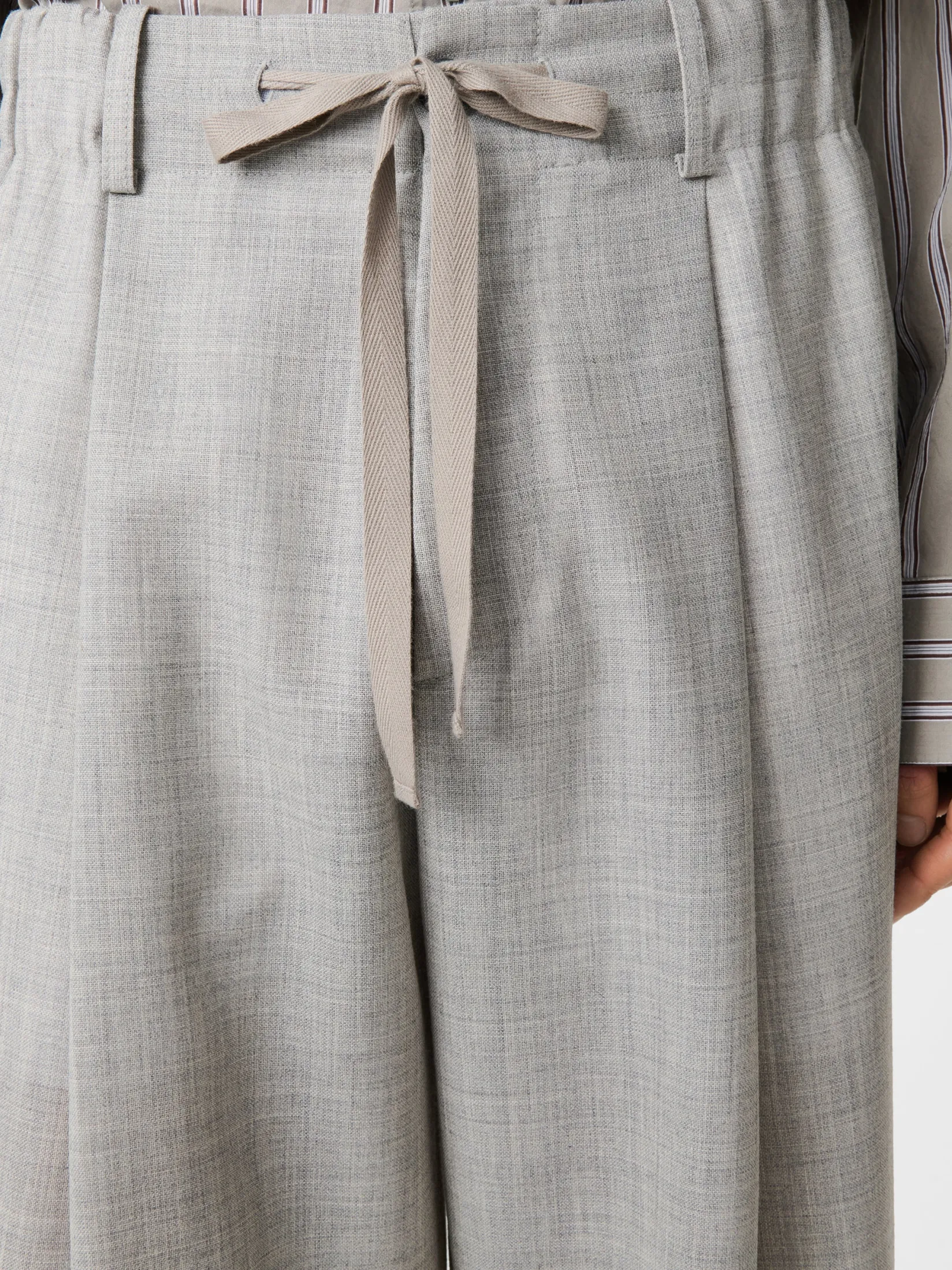 Best Studio Nicholson Noam Tropical Wool Pant Ice Melange