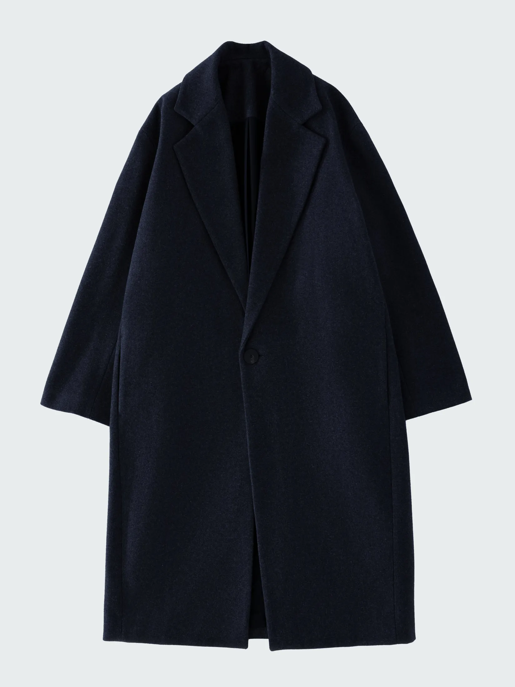 New Studio Nicholson Notch Coat Dark Navy