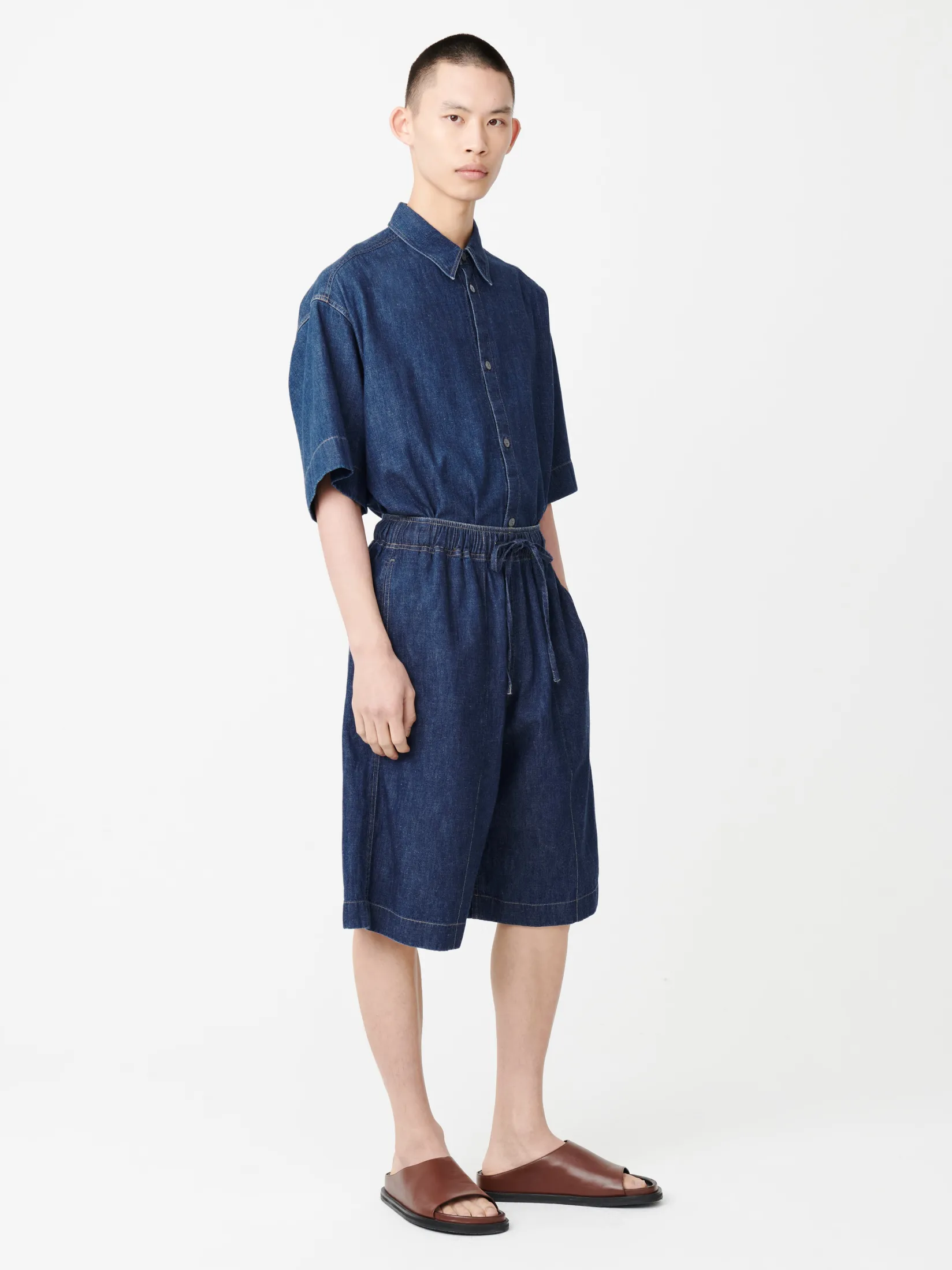 Discount Studio Nicholson Ossi Denim Short Indigo