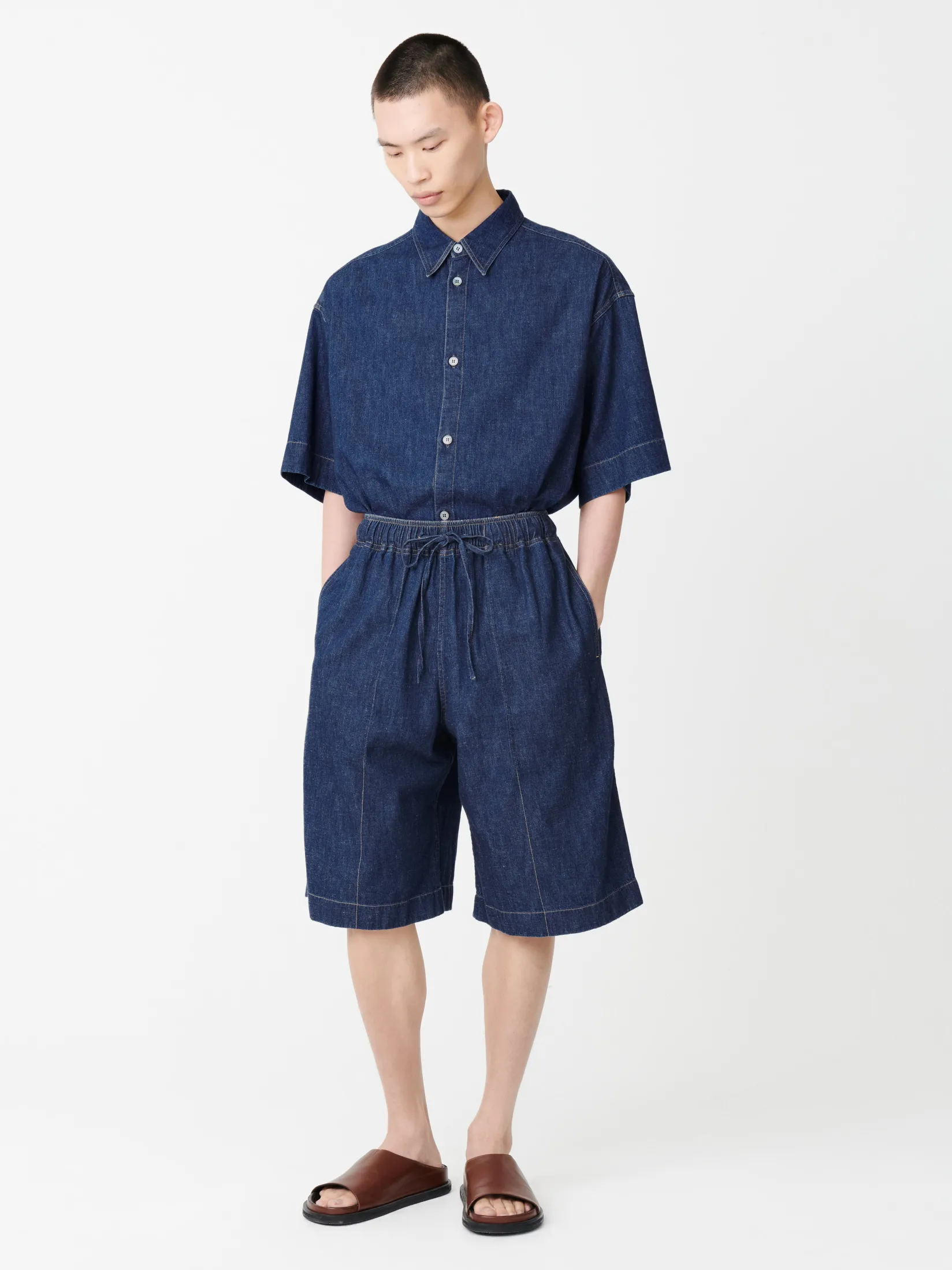 Discount Studio Nicholson Ossi Denim Short Indigo