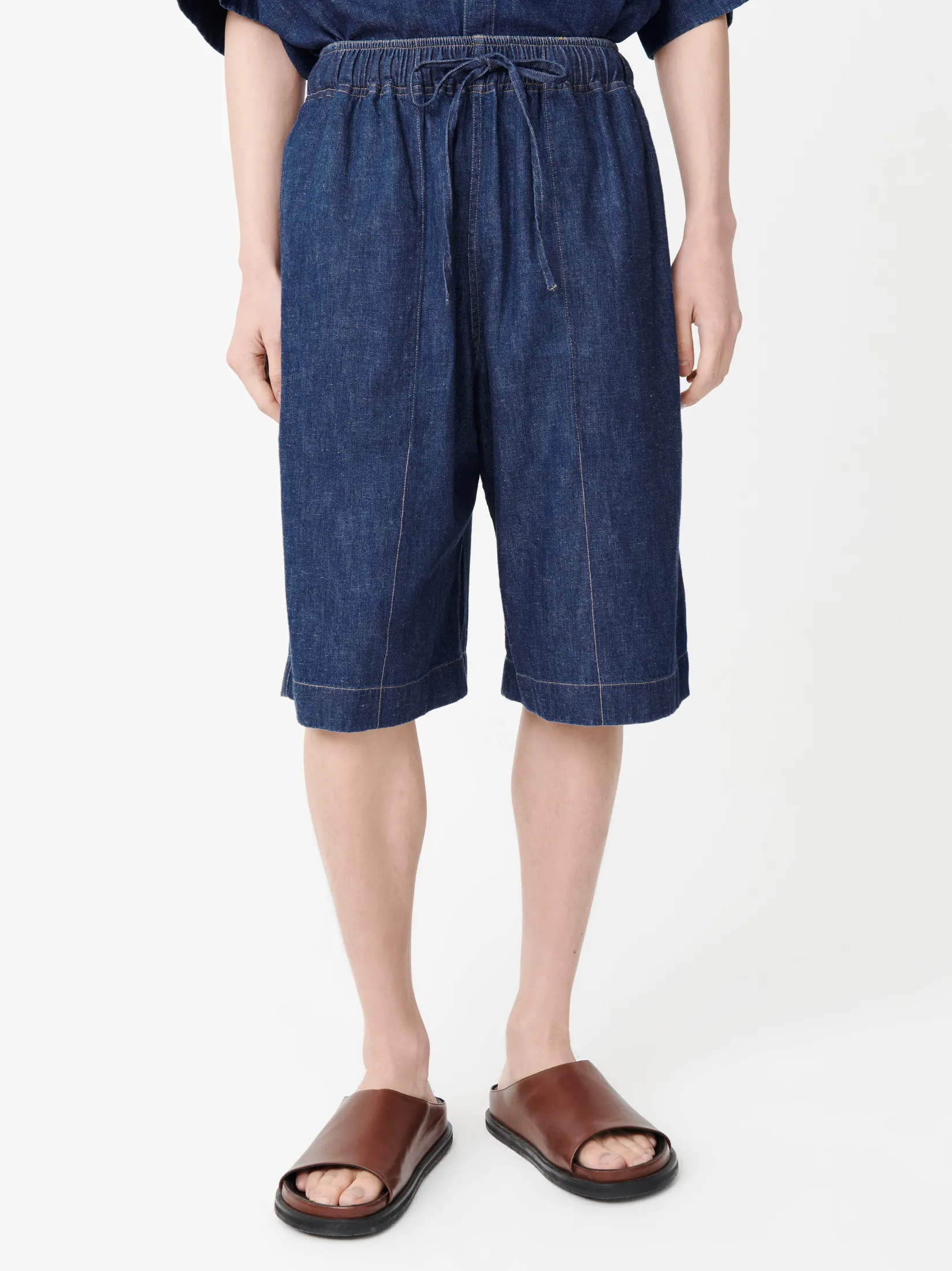 Discount Studio Nicholson Ossi Denim Short Indigo