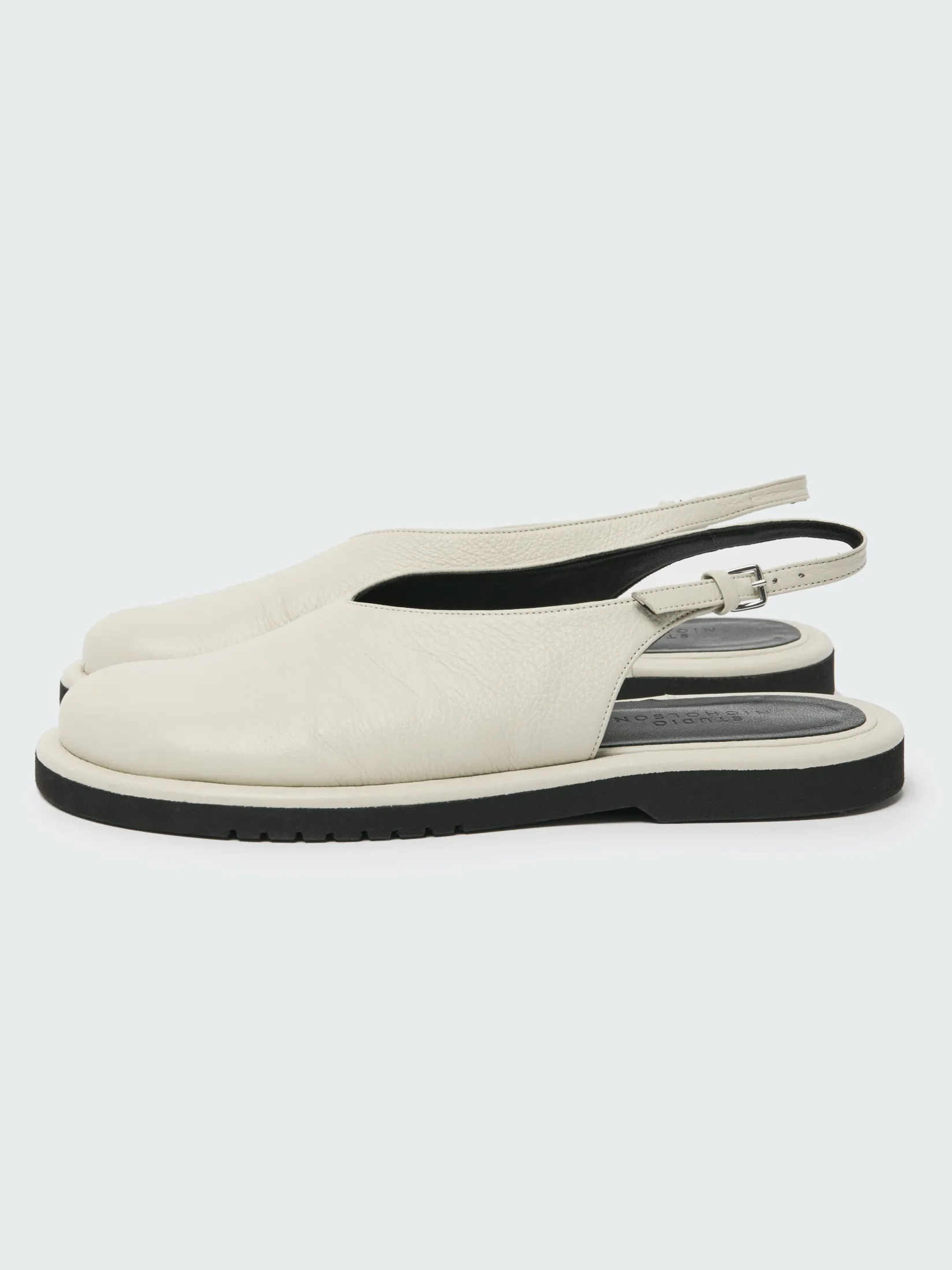 Discount Studio Nicholson Paley Leather Shoe Parchment