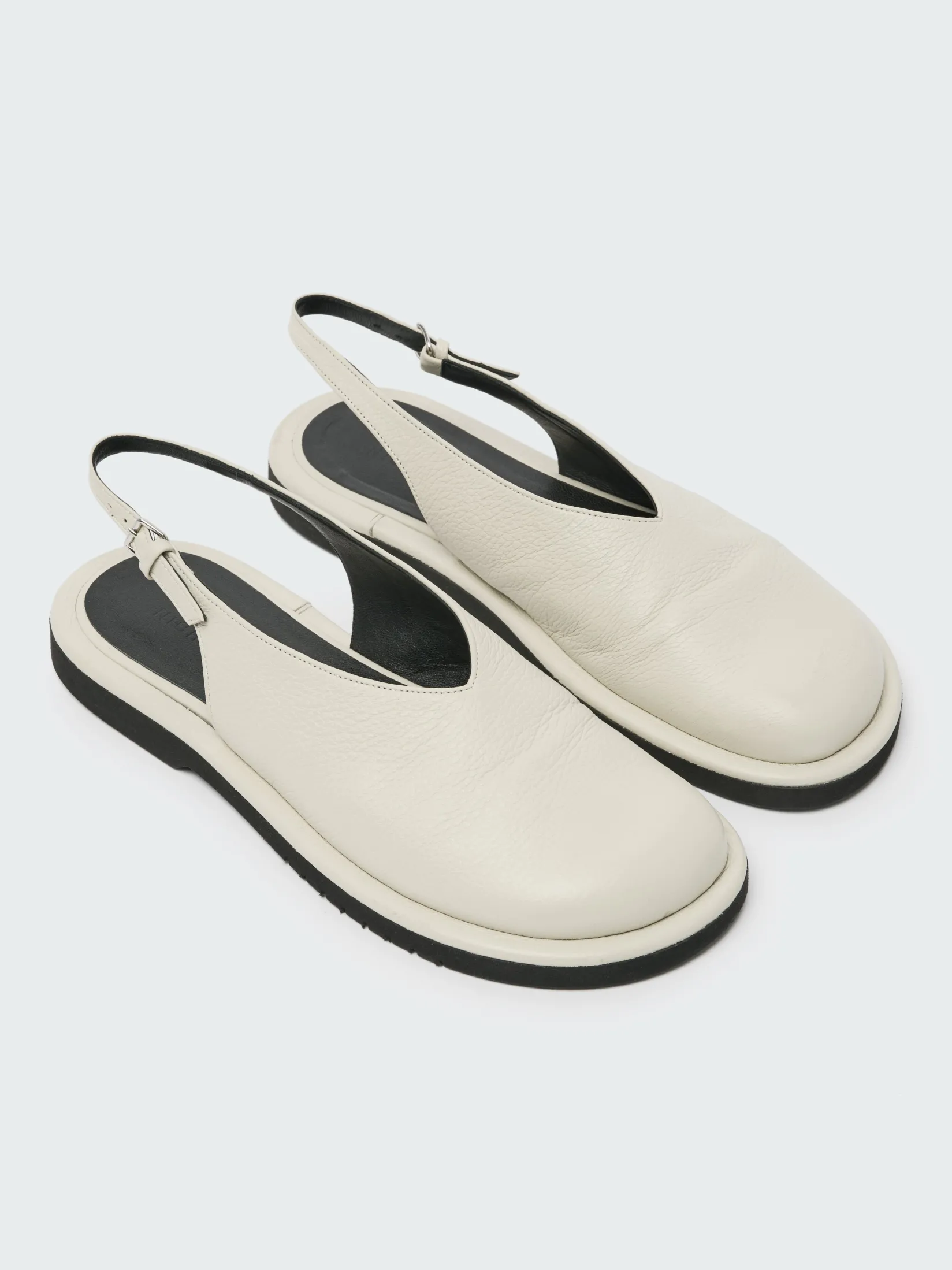 Discount Studio Nicholson Paley Leather Shoe Parchment