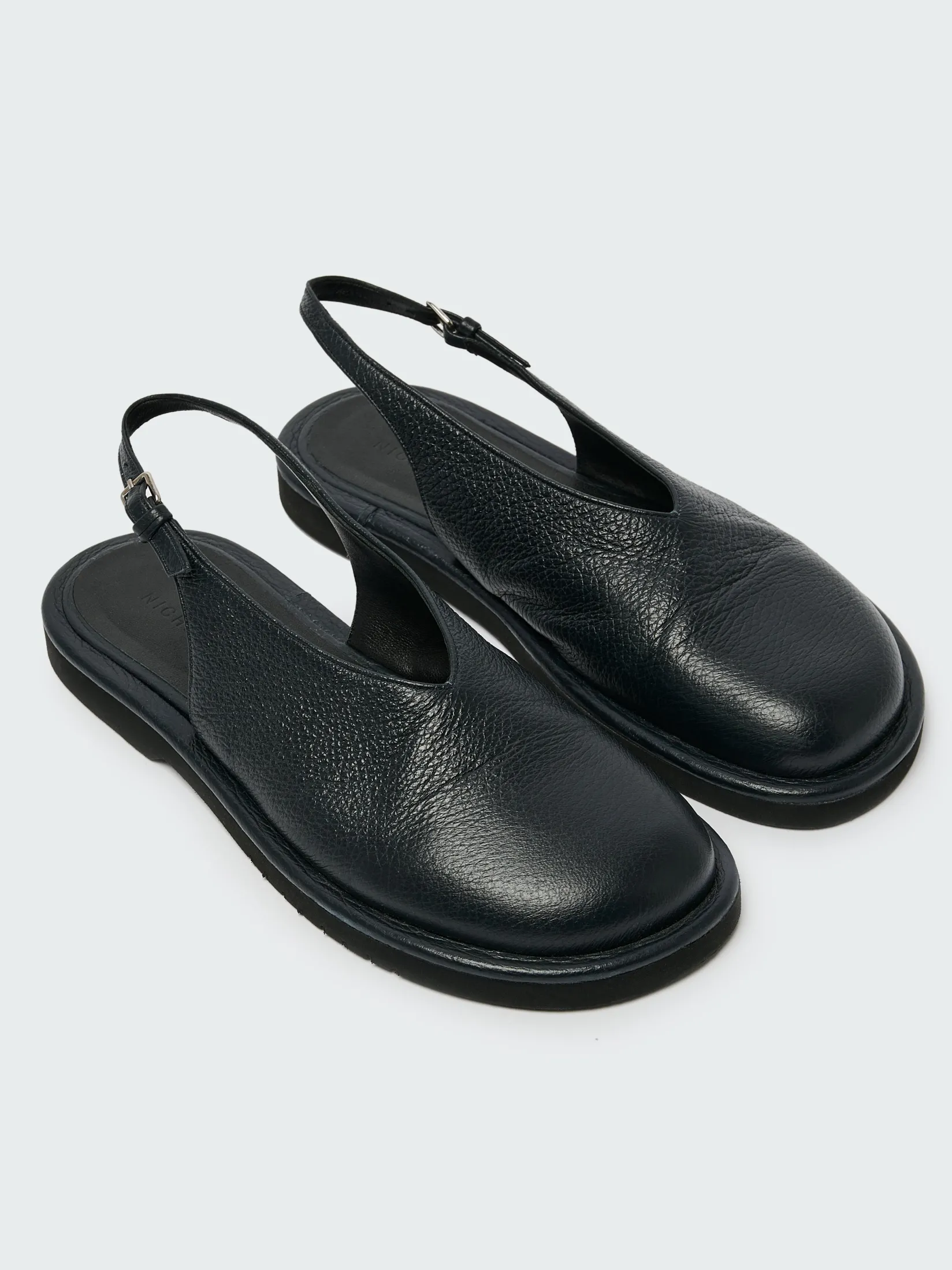 New Studio Nicholson Paley Leather Shoe Darkest Navy