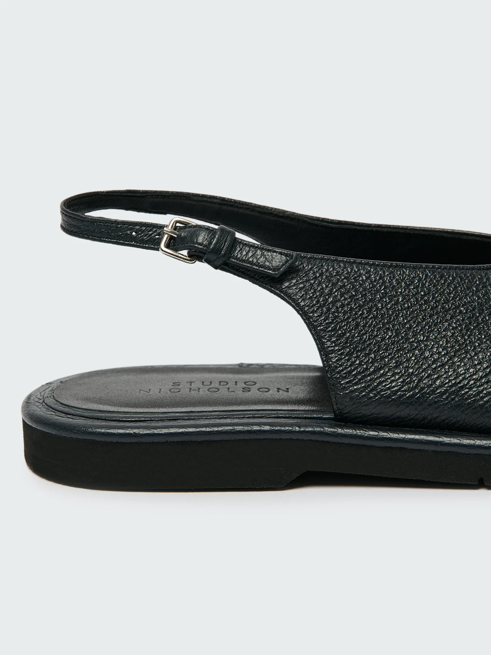 New Studio Nicholson Paley Leather Shoe Darkest Navy