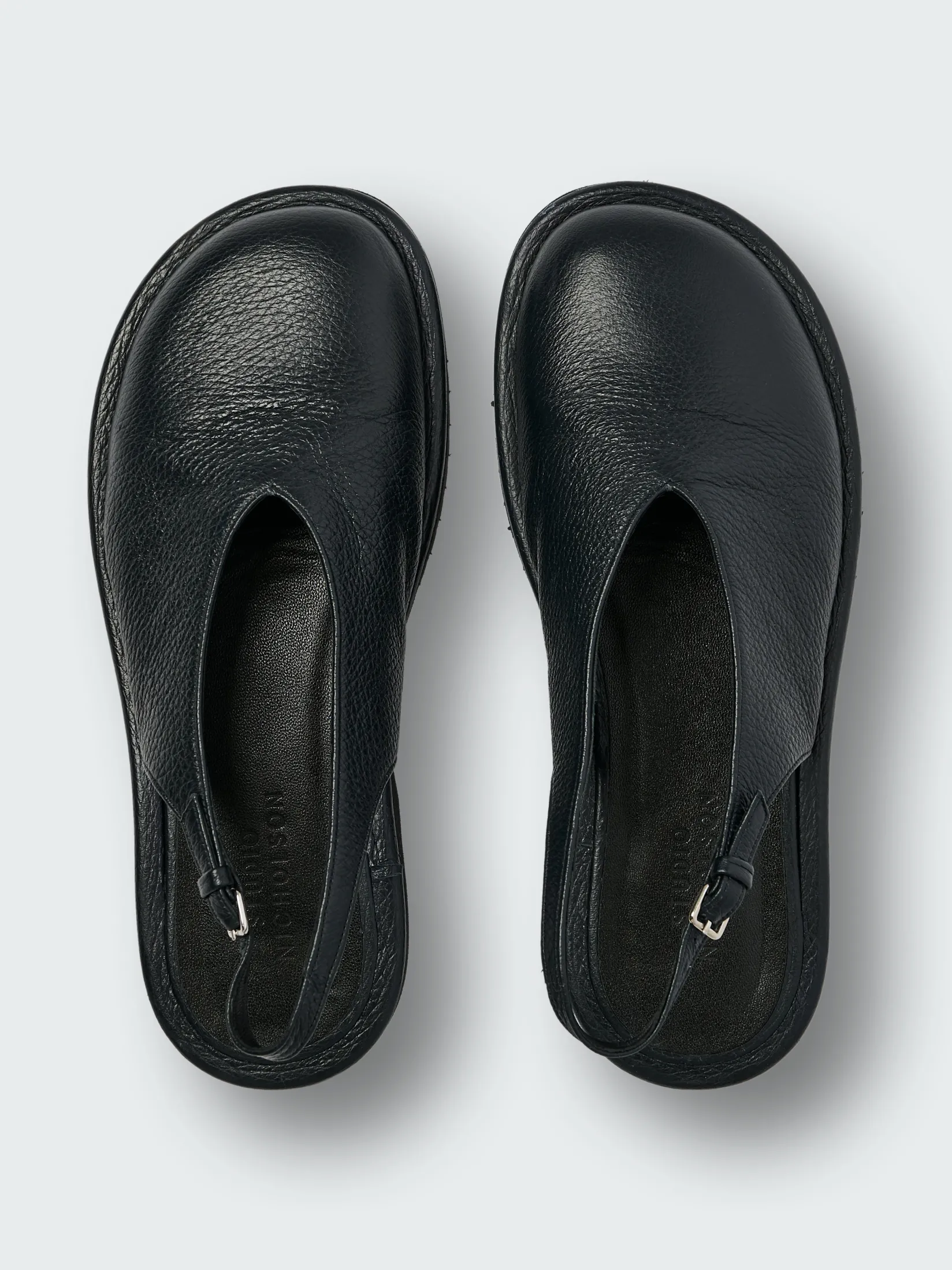 New Studio Nicholson Paley Leather Shoe Darkest Navy