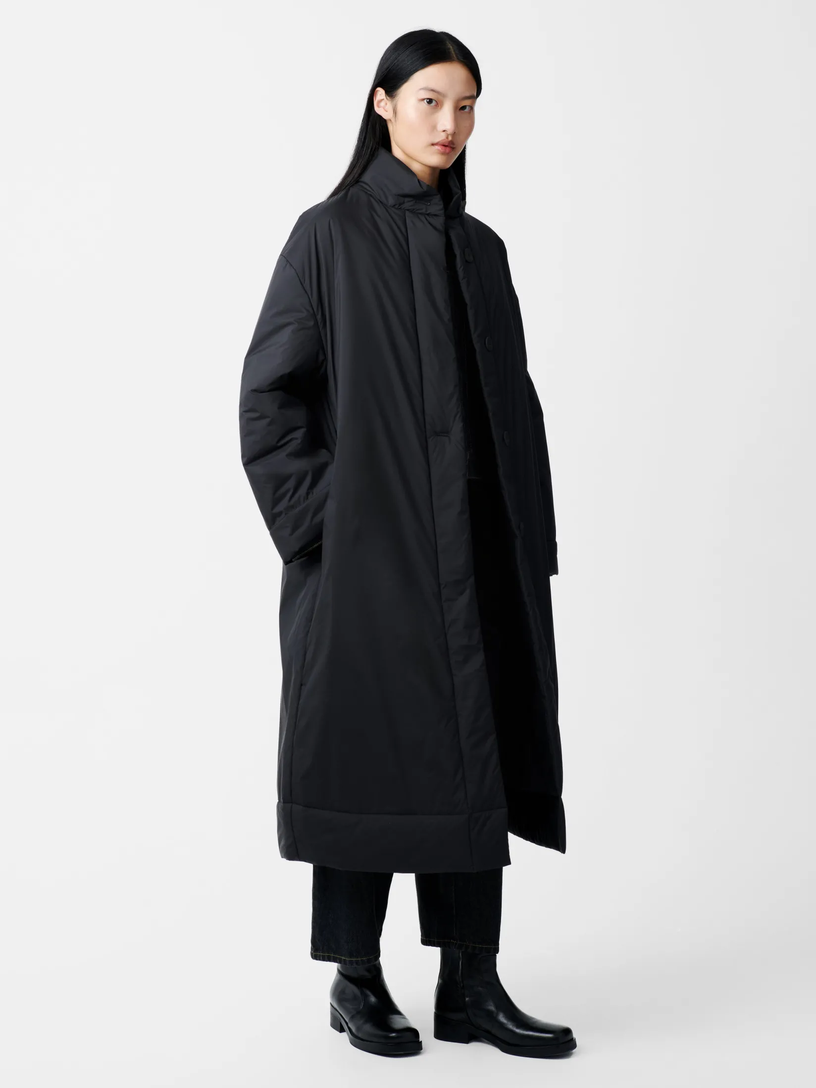 New Studio Nicholson Pallan Down Coat Black