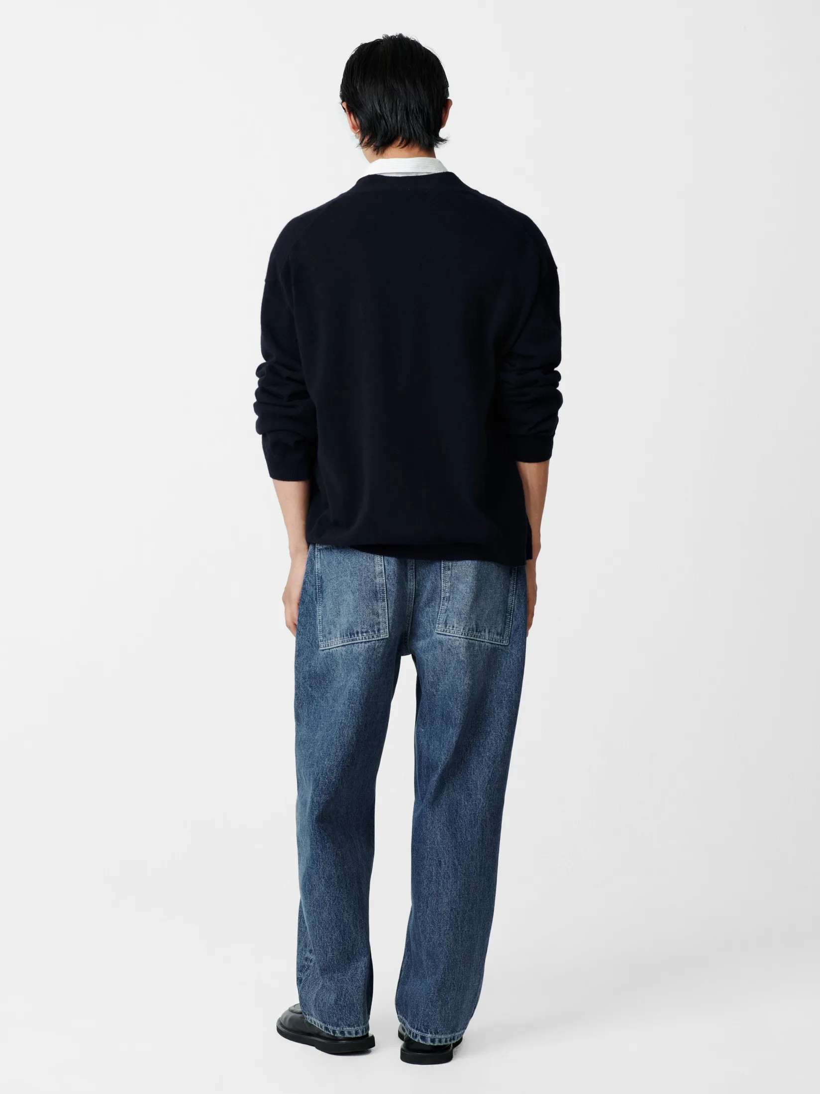 Sale Studio Nicholson Parr Knit Darkest Navy