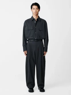 Outlet Studio Nicholson Pat Shirt Dark Fir