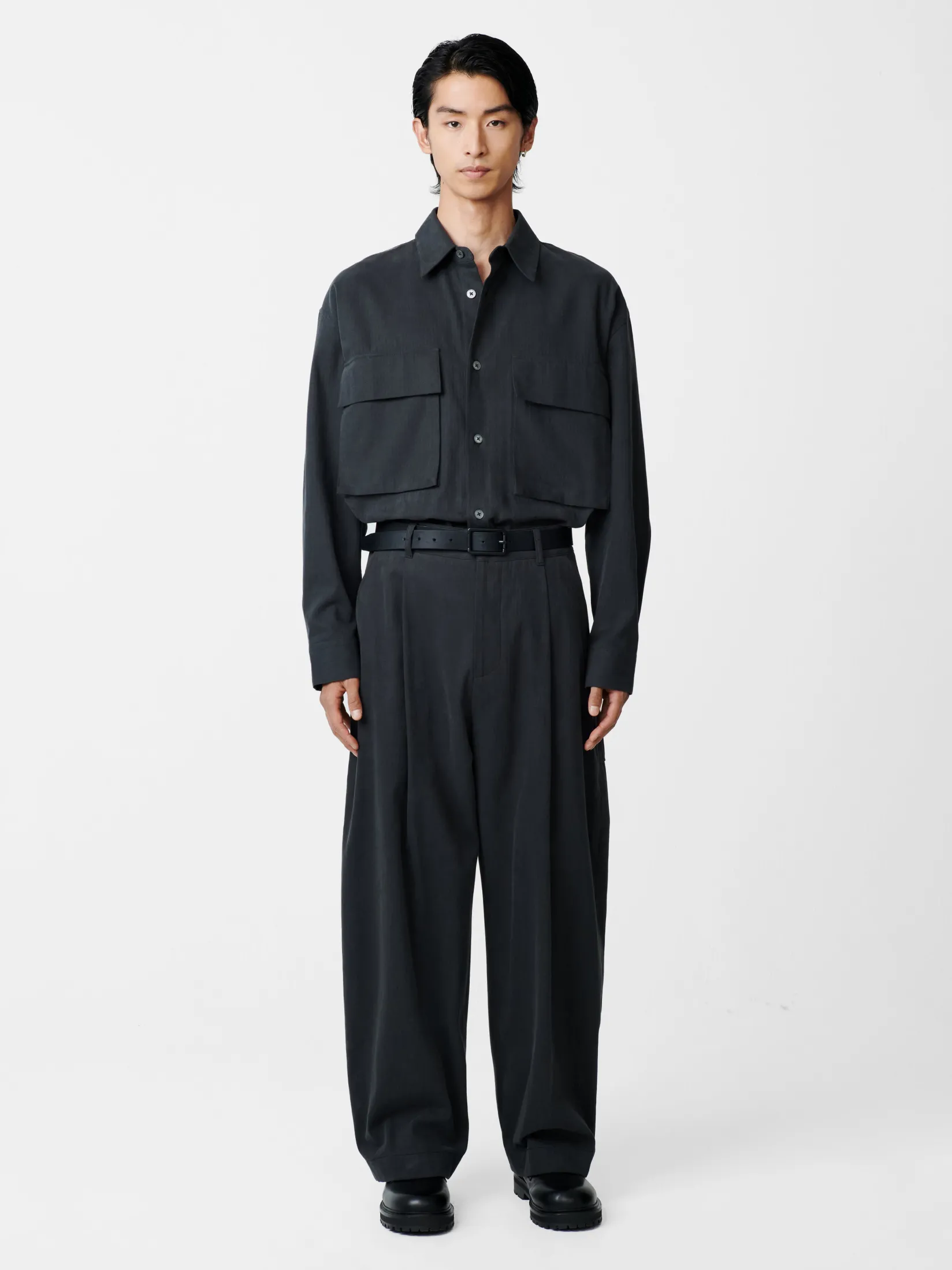 Outlet Studio Nicholson Pat Shirt Dark Fir