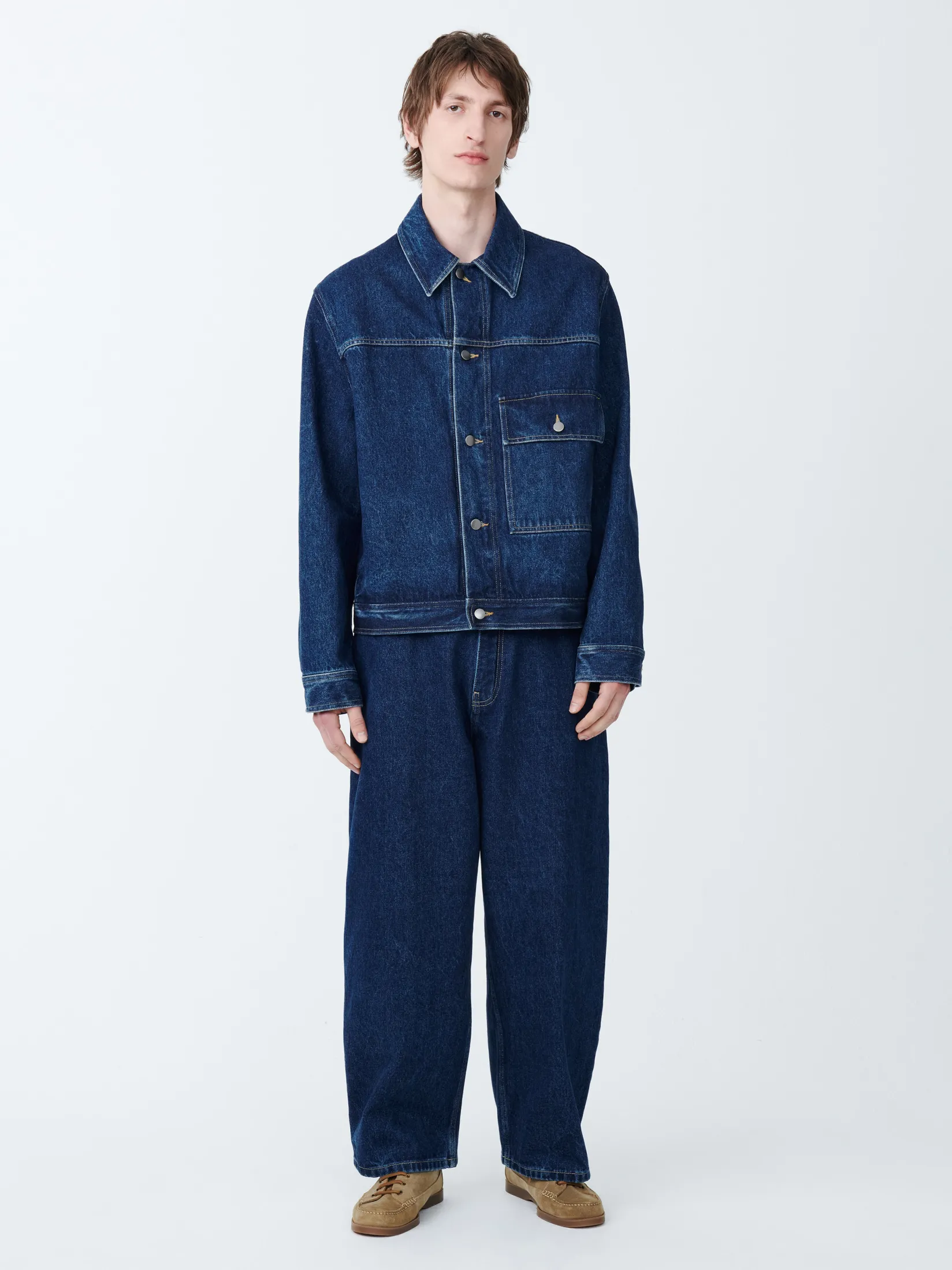 Clearance Studio Nicholson Petar Denim Jacket Indigo Wash