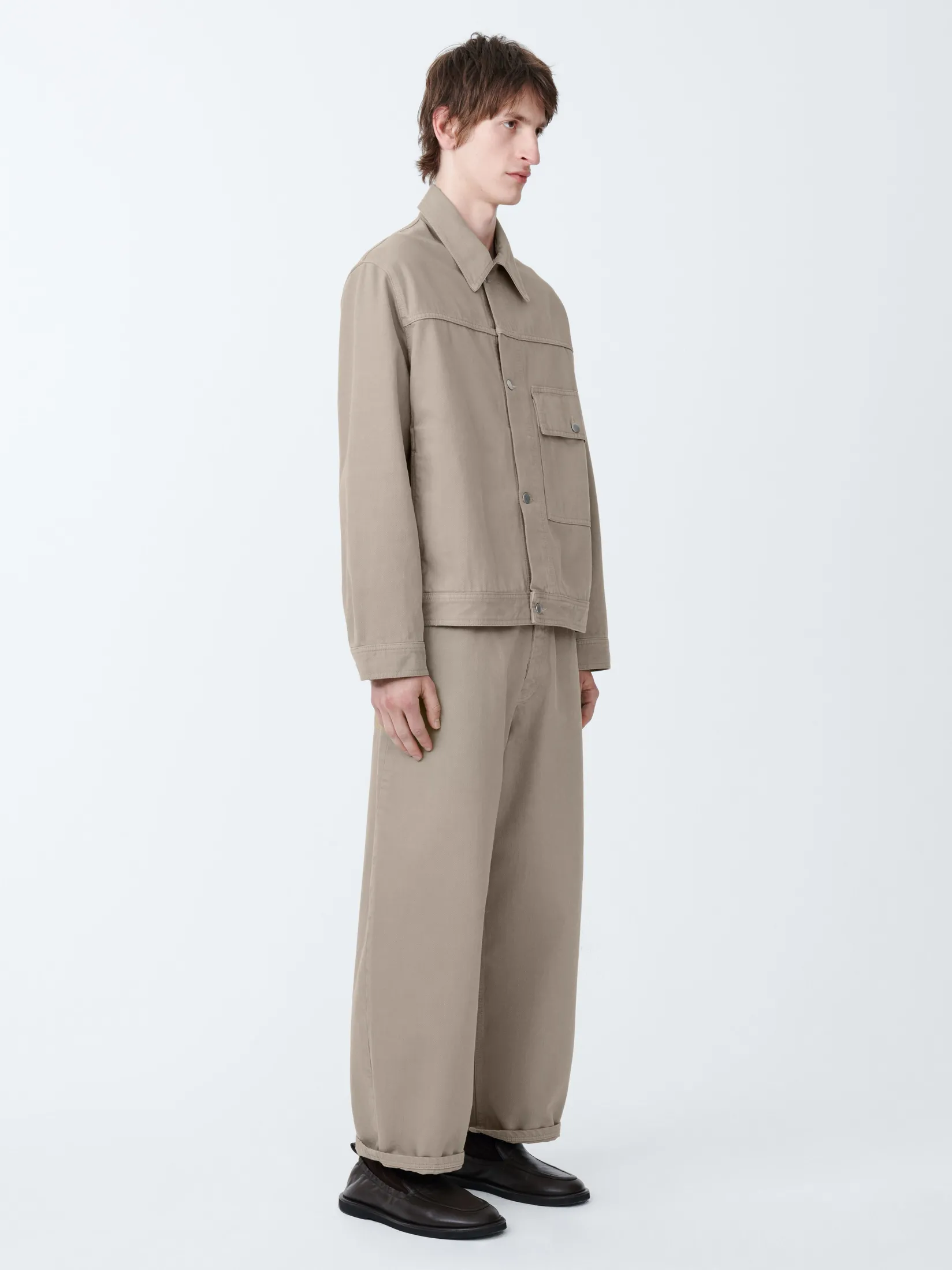 Hot Studio Nicholson Petar Denim Jacket Fawn
