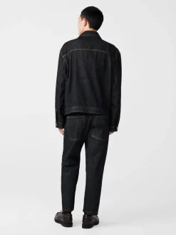 Clearance Studio Nicholson Petar Italian Denim Jacket Black