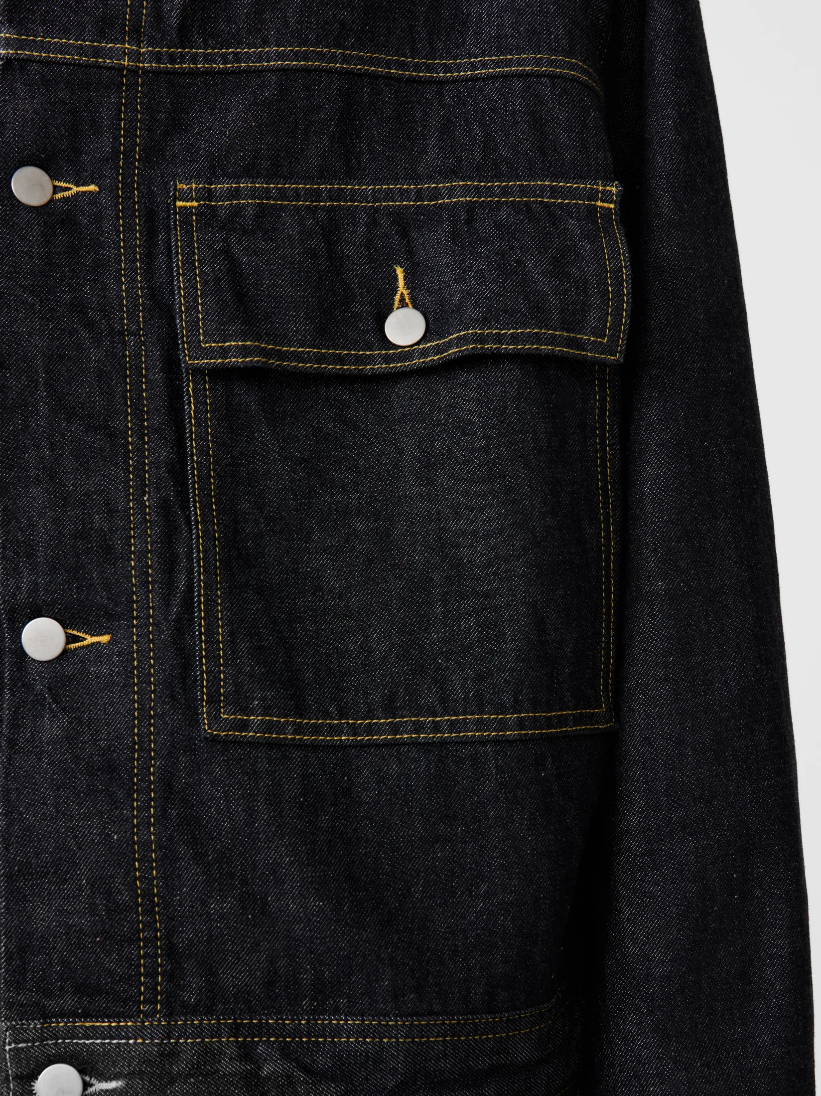 Clearance Studio Nicholson Petar Italian Denim Jacket Black