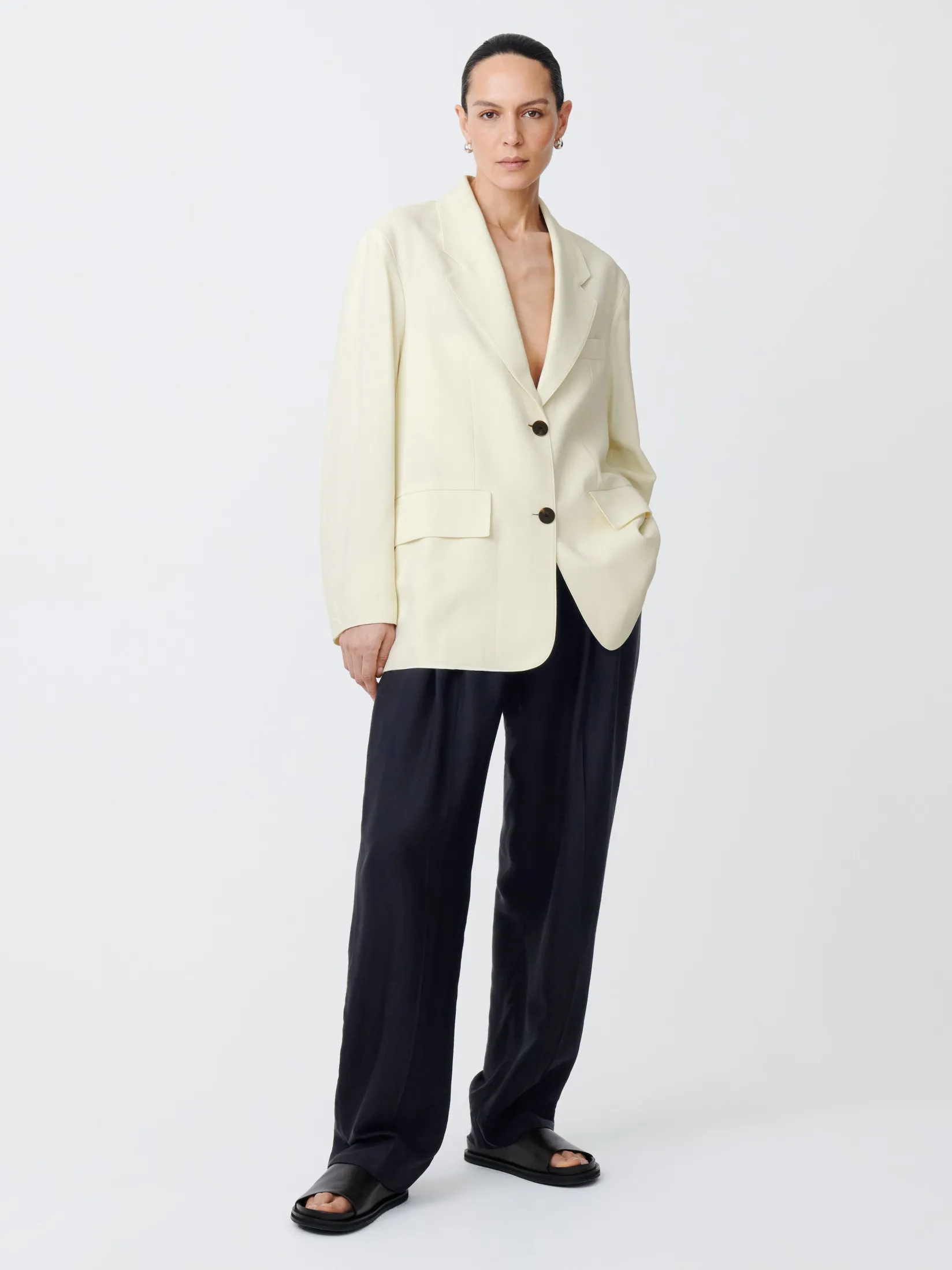 New Studio Nicholson Phelps Viscose Jacket Parchment