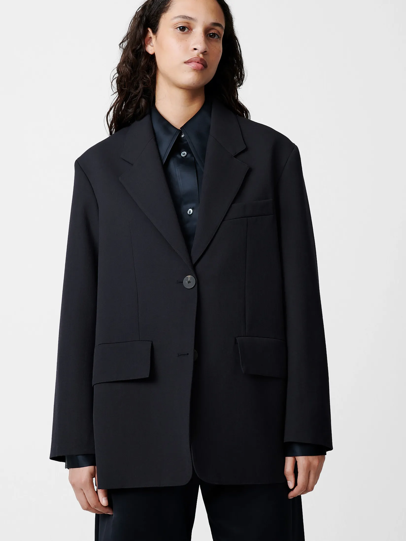 Outlet Studio Nicholson Phelps Wool Jacket Darkest Navy