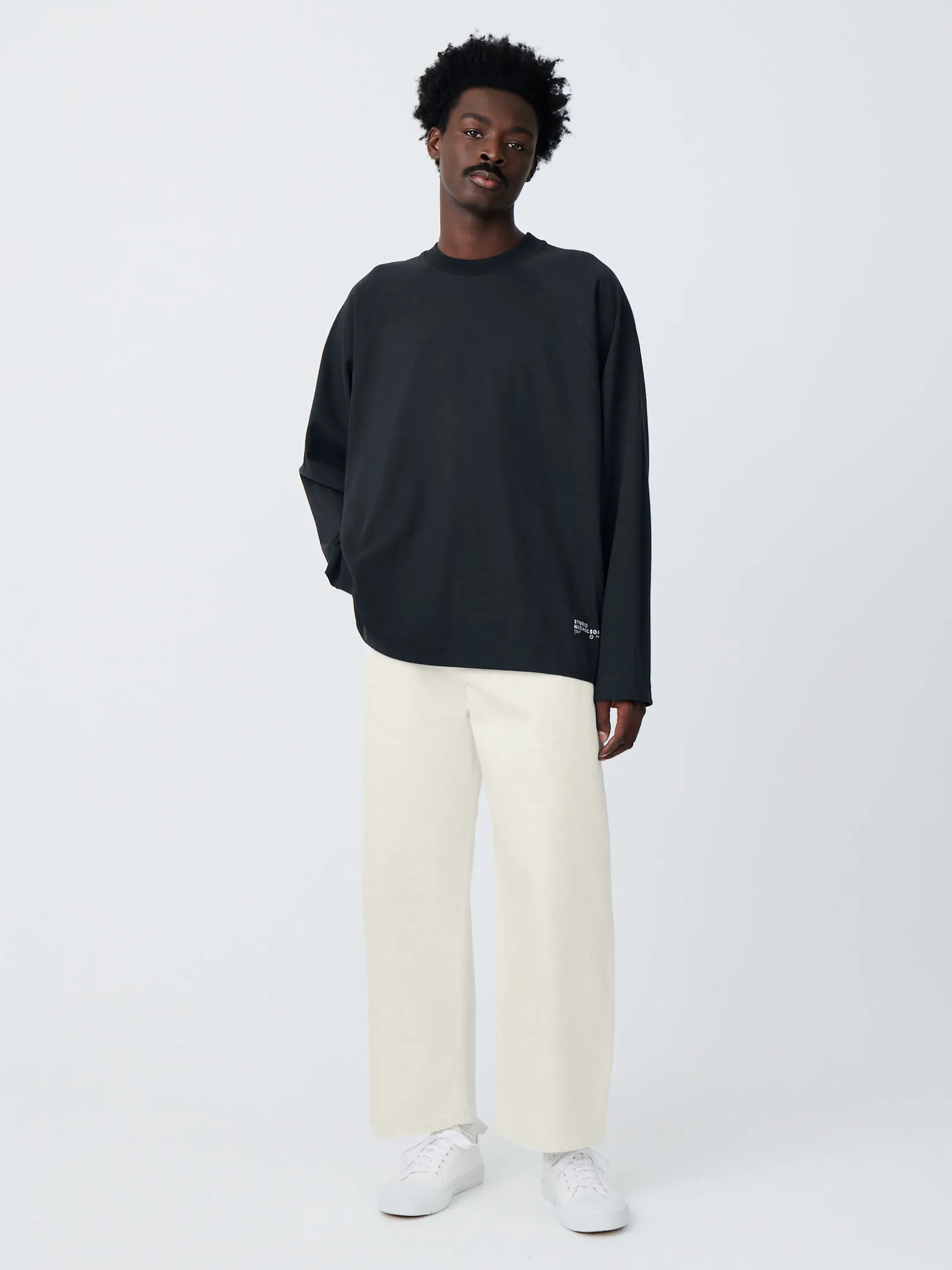 Discount Studio Nicholson Platt T-Shirt Darkest Navy