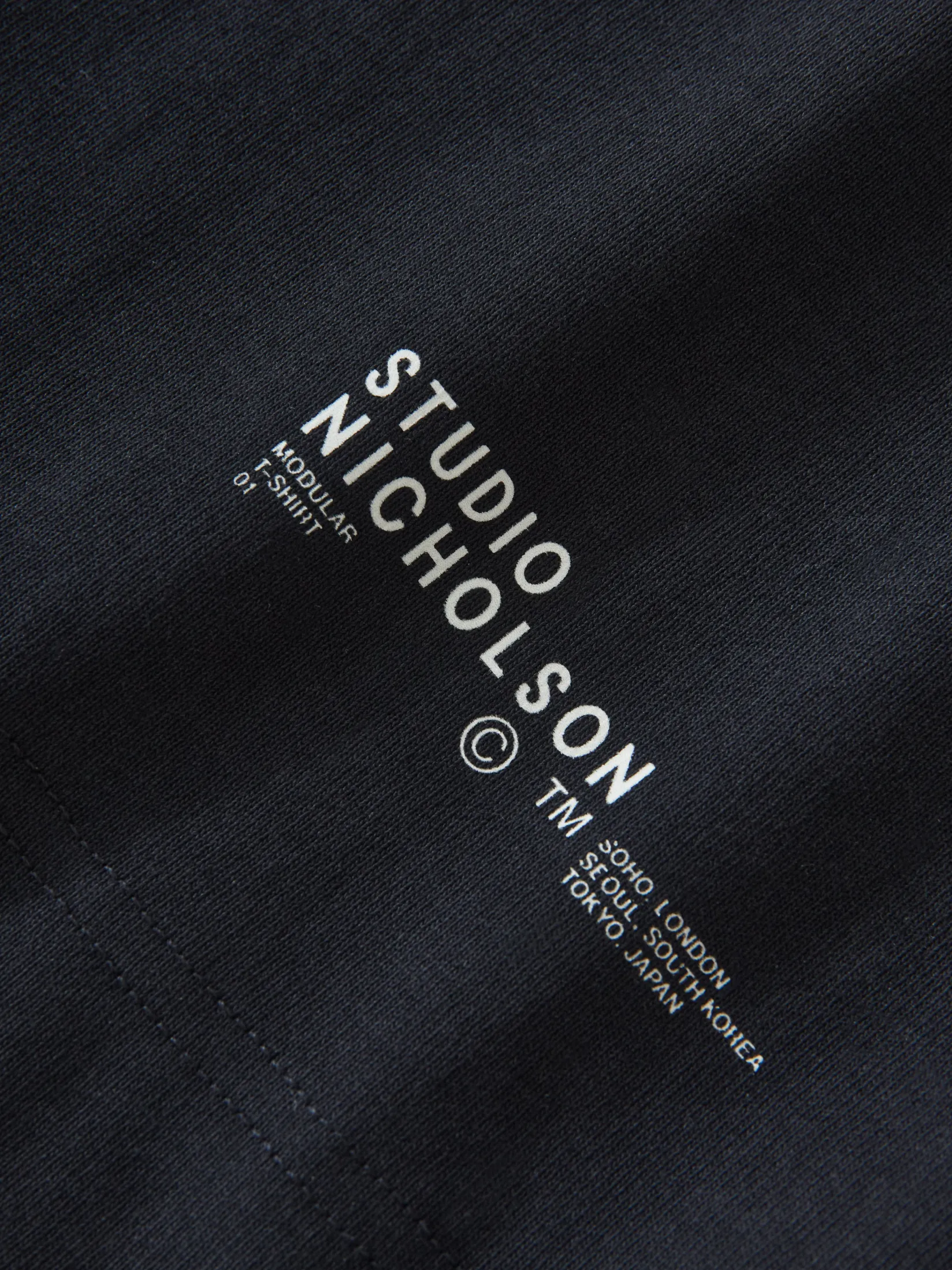 Discount Studio Nicholson Platt T-Shirt Darkest Navy