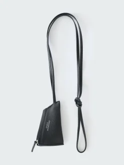 Online Studio Nicholson Pochi Leather Pouch Darkest Navy
