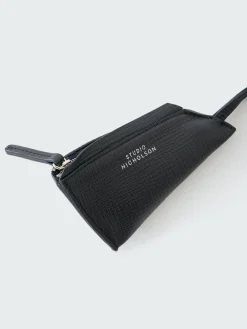 Online Studio Nicholson Pochi Leather Pouch Darkest Navy