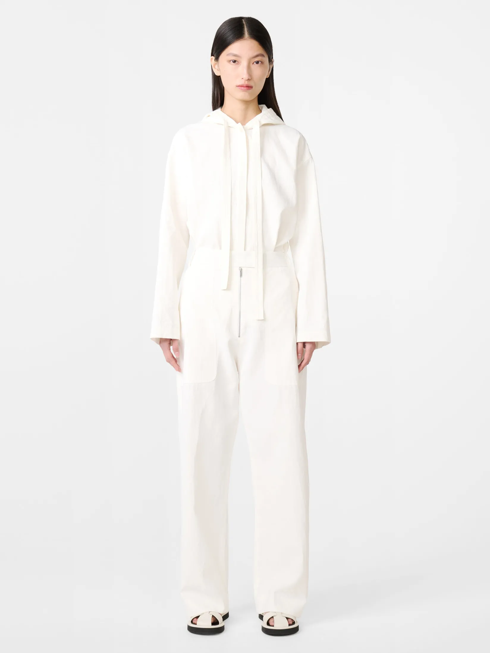 New Studio Nicholson Pravin Linen Pant Milk