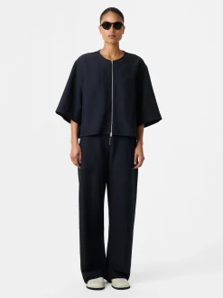 Outlet Studio Nicholson Pravin Linen Pant Darkest Navy