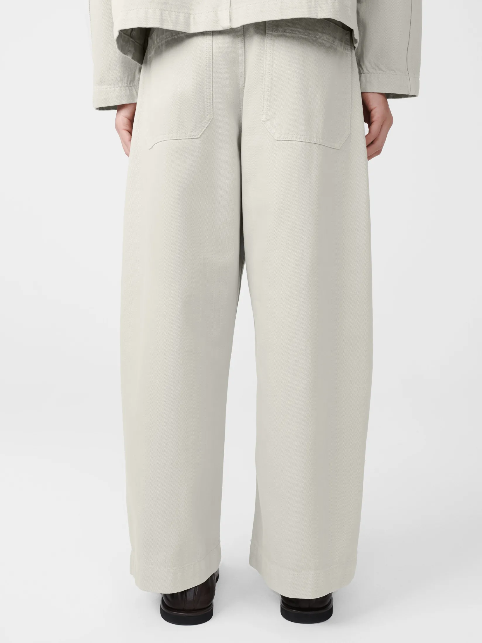 Hot Studio Nicholson Puch Denim Pant Bone Grey