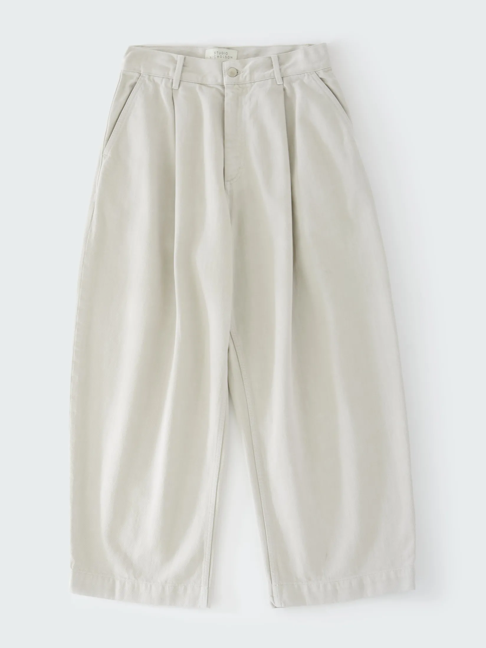 Hot Studio Nicholson Puch Denim Pant Bone Grey