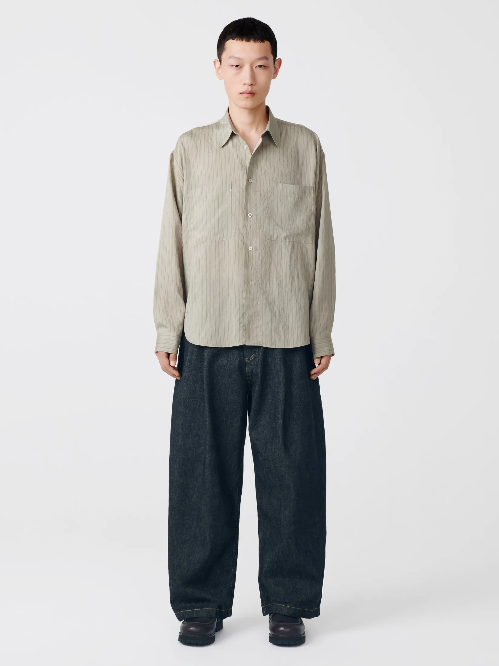 Discount Studio Nicholson Puch Italian Denim Pant Black