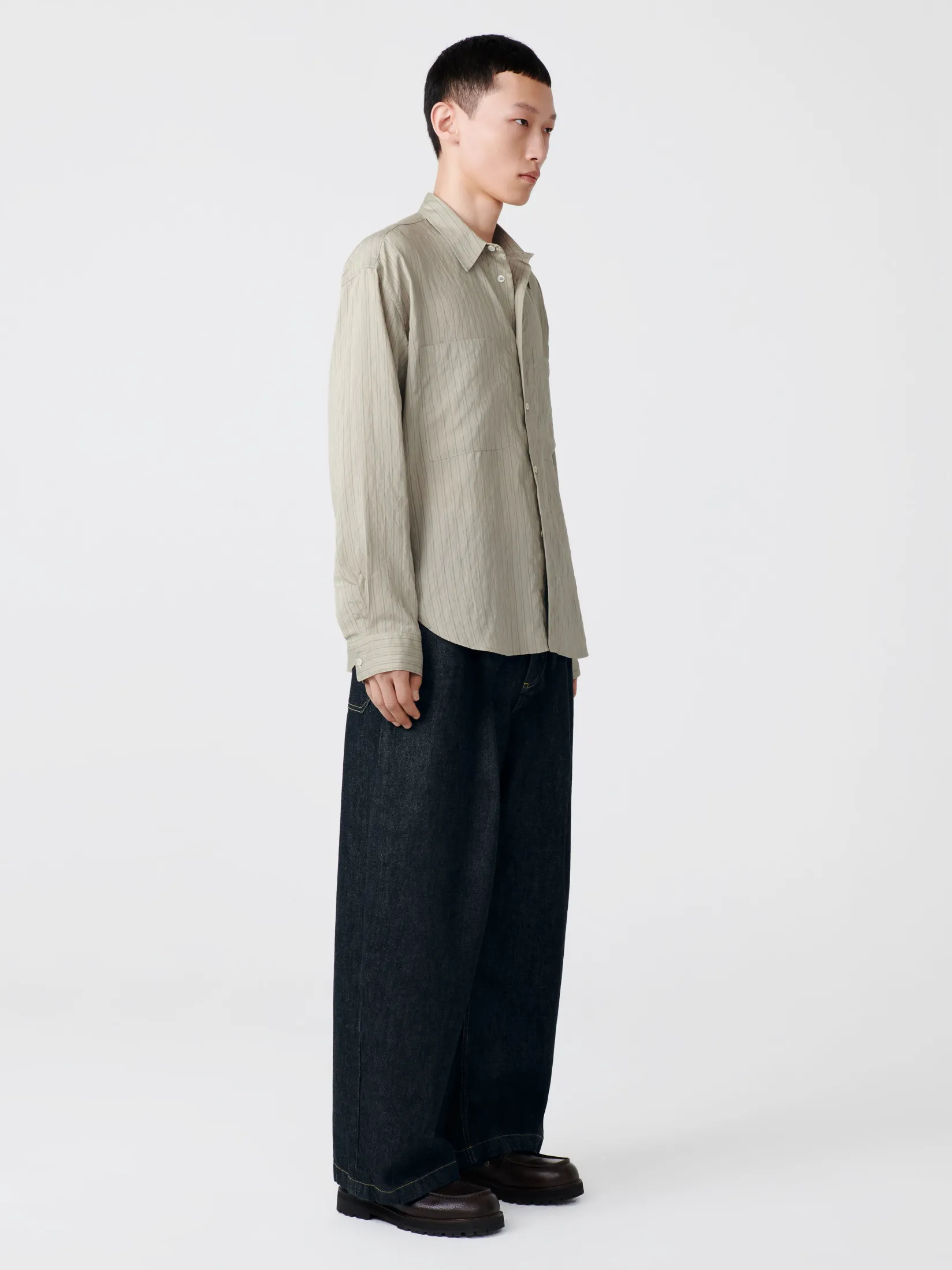 Discount Studio Nicholson Puch Italian Denim Pant Black