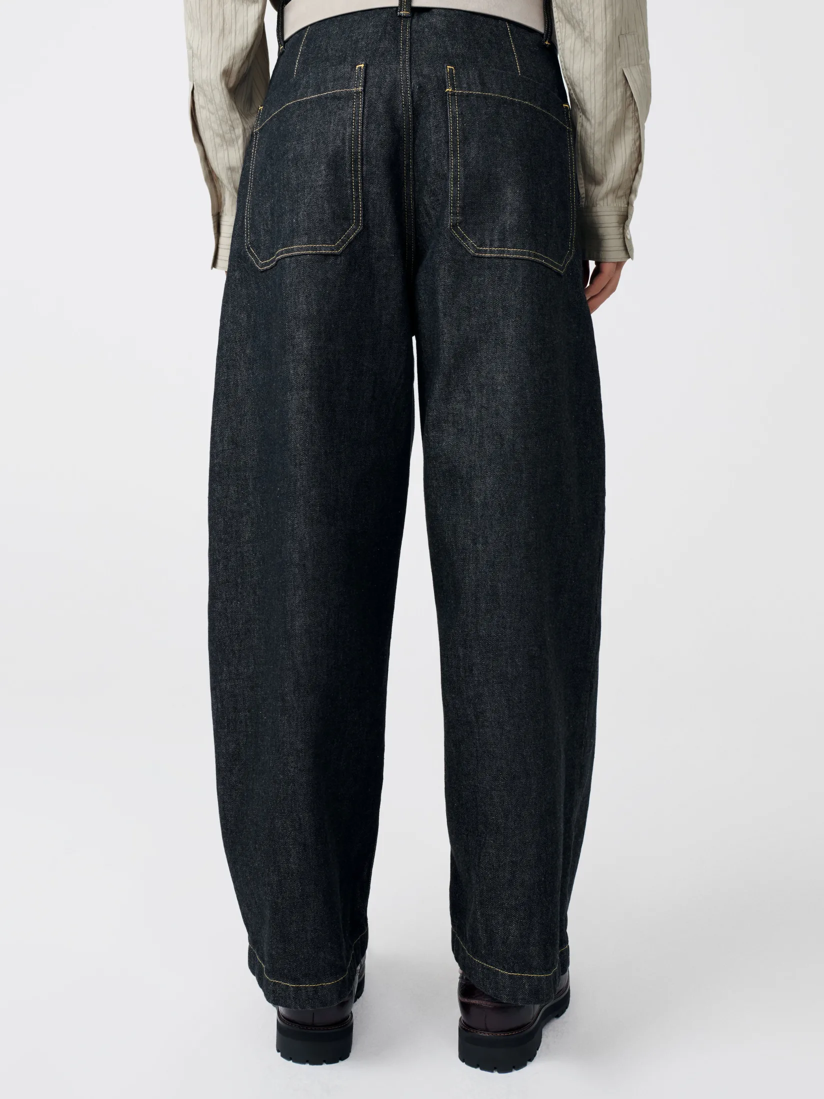 Discount Studio Nicholson Puch Italian Denim Pant Black