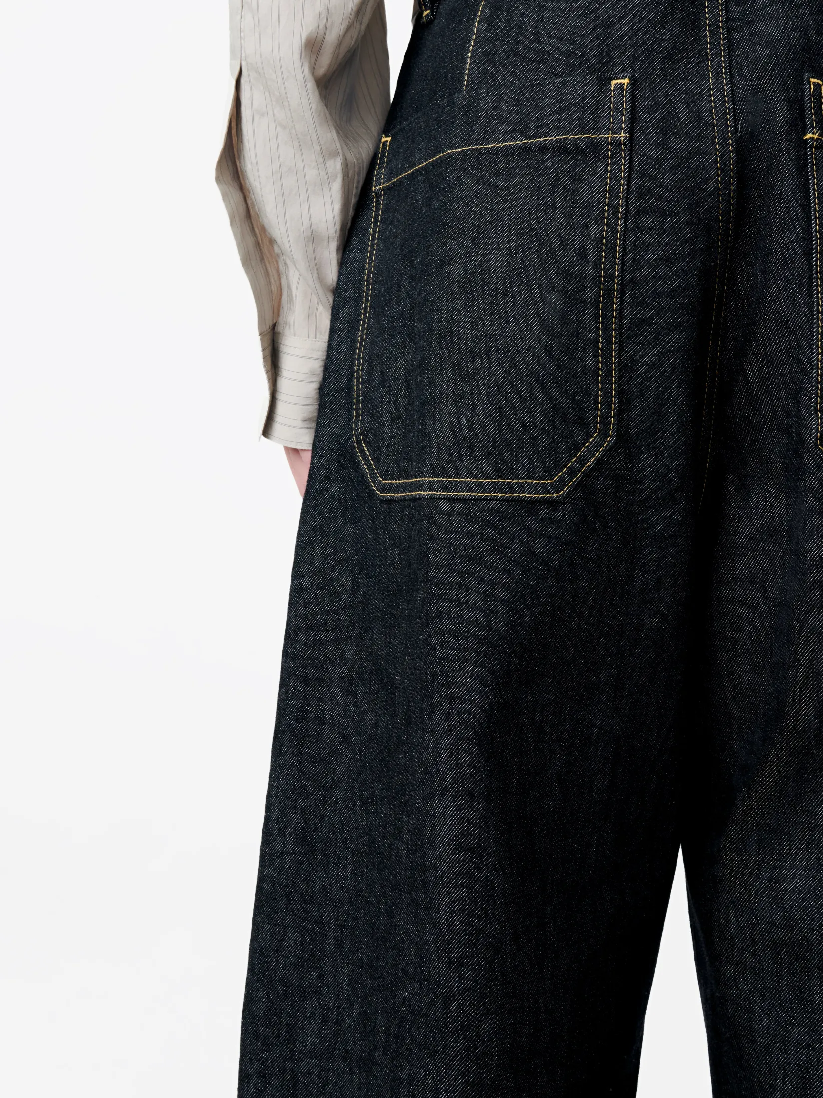 Discount Studio Nicholson Puch Italian Denim Pant Black