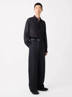 Online Studio Nicholson Rafe Linen Shirt Darkest Navy