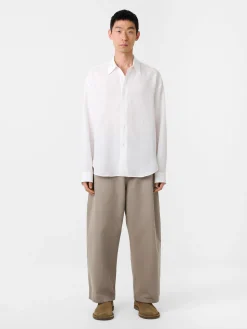 New Studio Nicholson Rafe Linen Shirt Milk