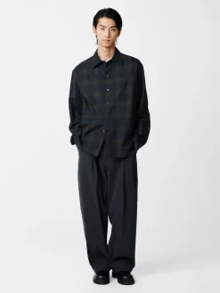 Clearance Studio Nicholson Ray Shirt Black / Chocolate Brown Check