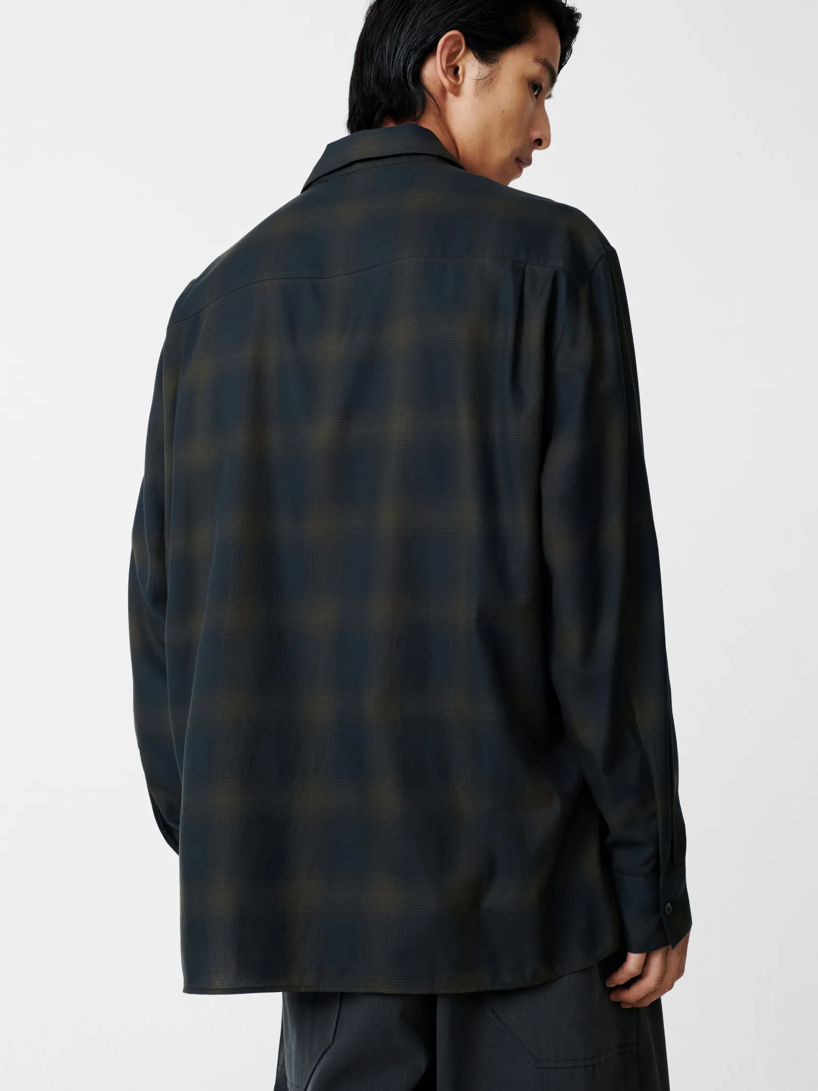 Clearance Studio Nicholson Ray Shirt Black / Chocolate Brown Check