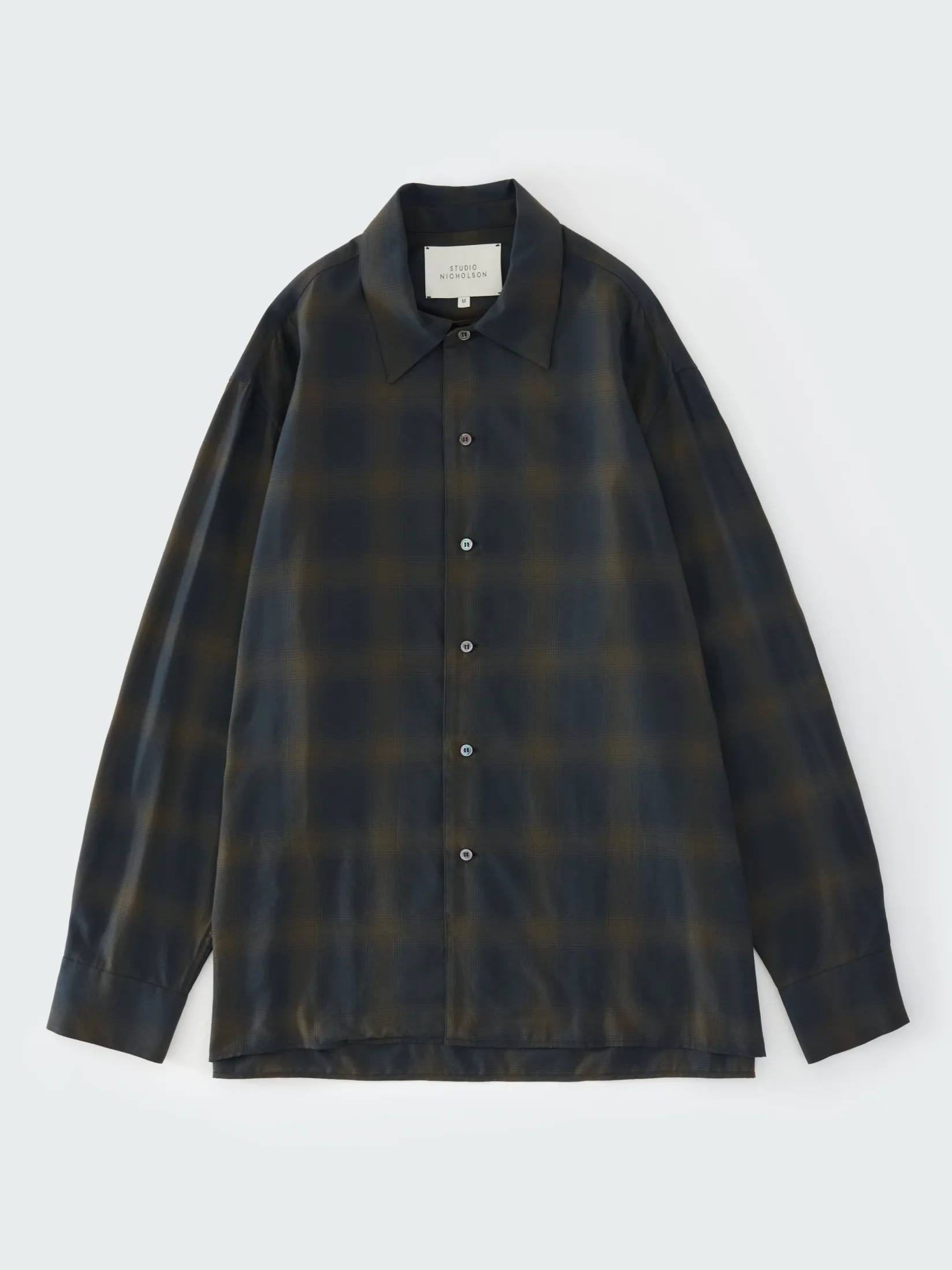 Clearance Studio Nicholson Ray Shirt Black / Chocolate Brown Check
