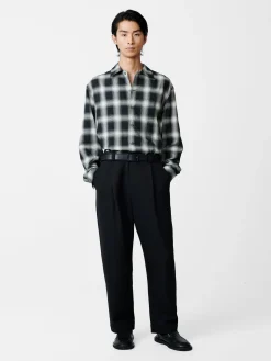 Hot Studio Nicholson Ray Shirt Black / Ecru Check
