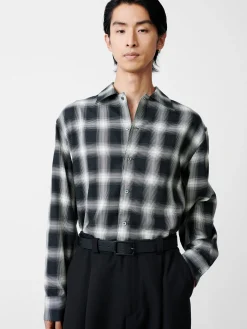 Hot Studio Nicholson Ray Shirt Black / Ecru Check