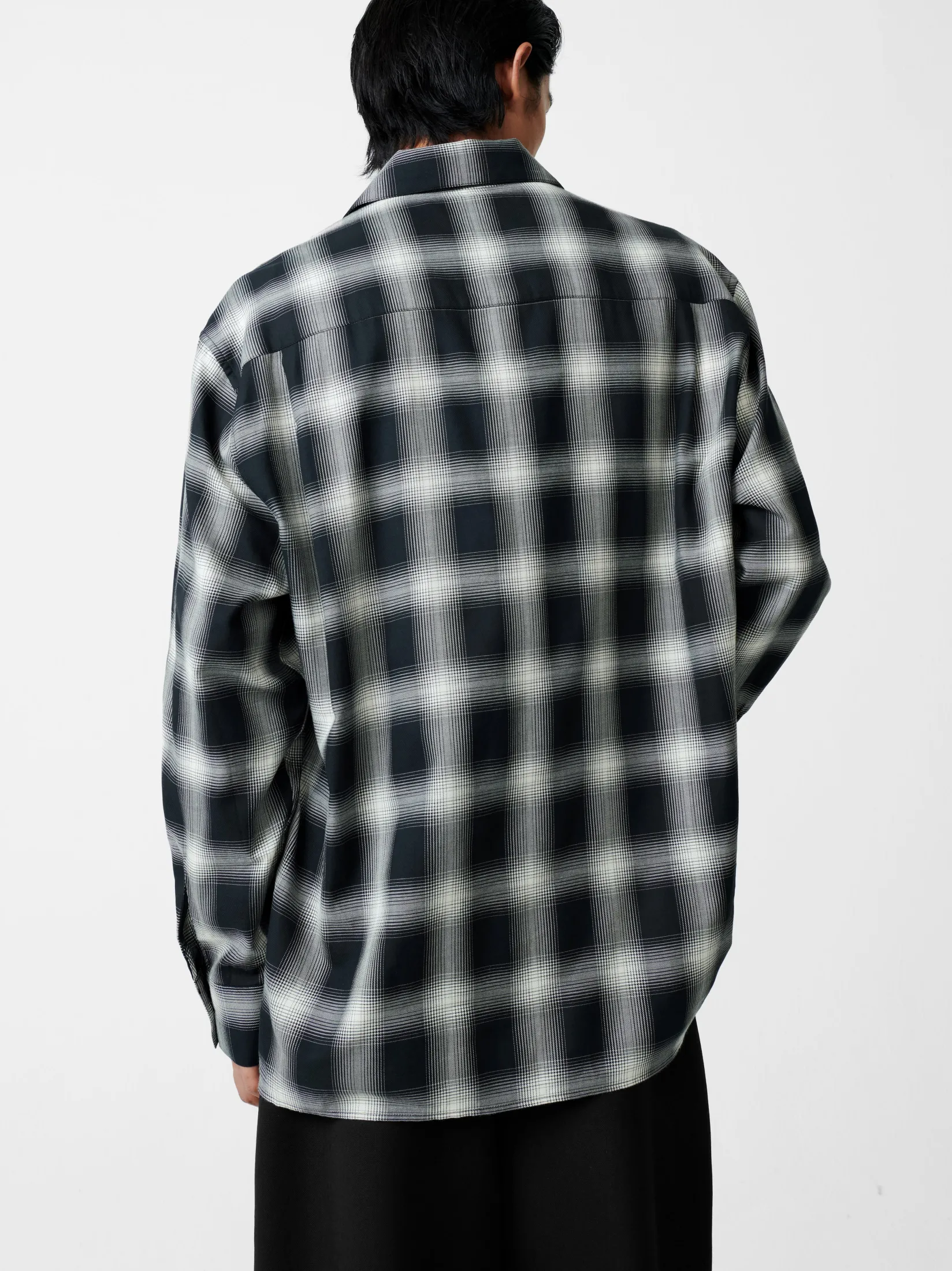 Hot Studio Nicholson Ray Shirt Black / Ecru Check