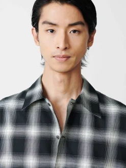 Hot Studio Nicholson Ray Shirt Black / Ecru Check