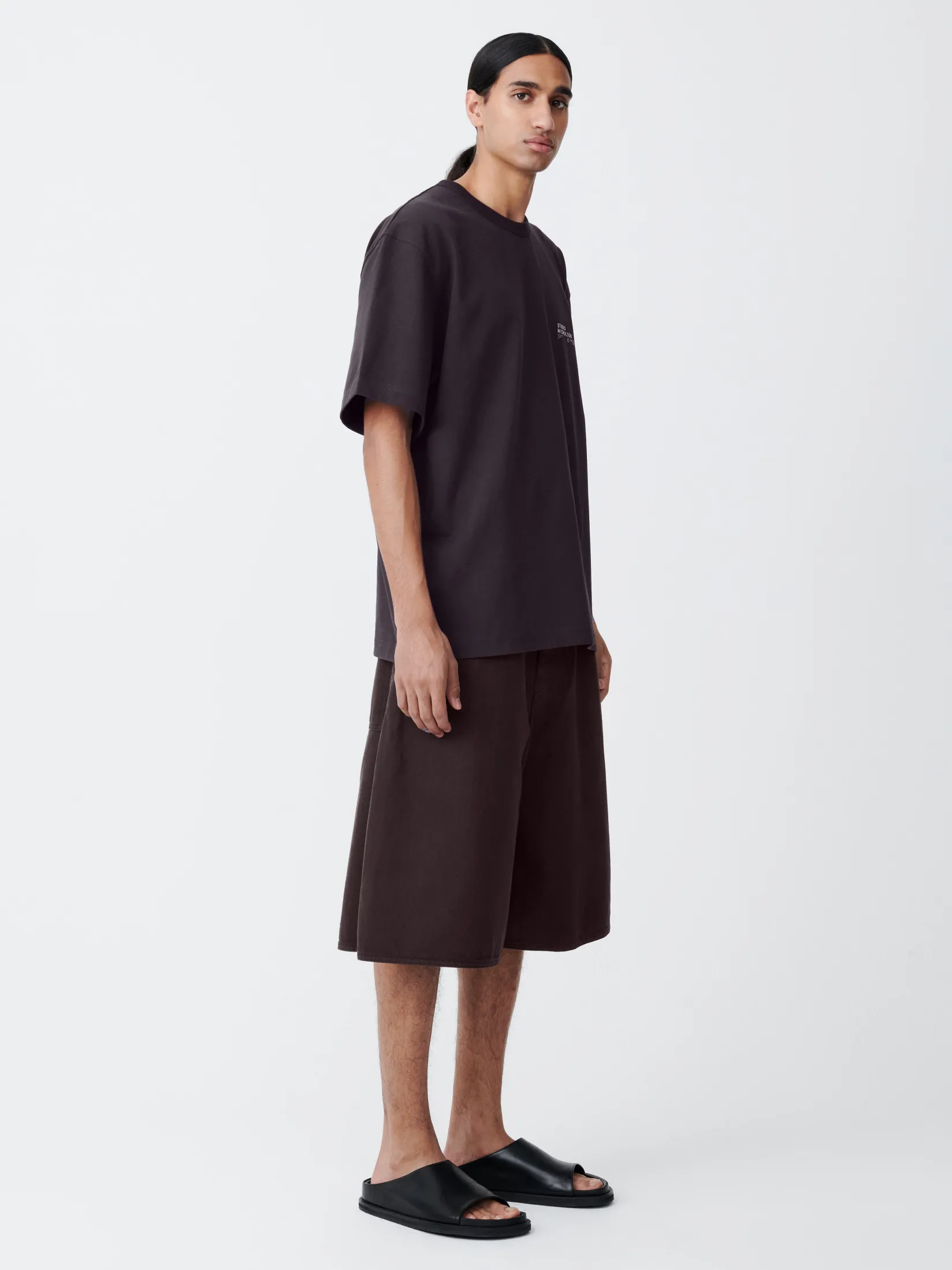 Outlet Studio Nicholson Reverse Denim Short Black Grape