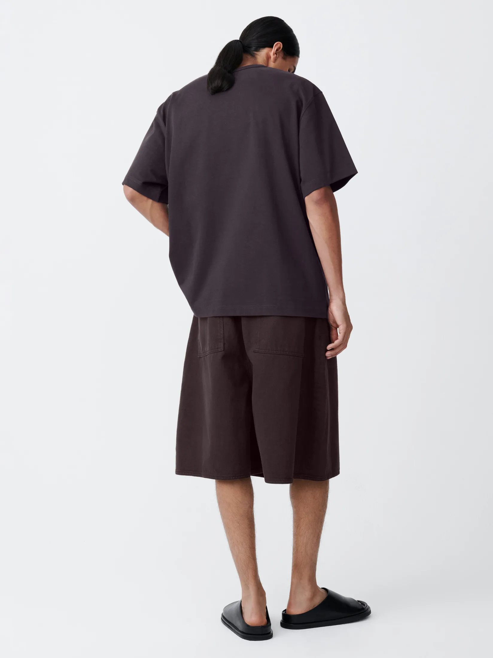Outlet Studio Nicholson Reverse Denim Short Black Grape