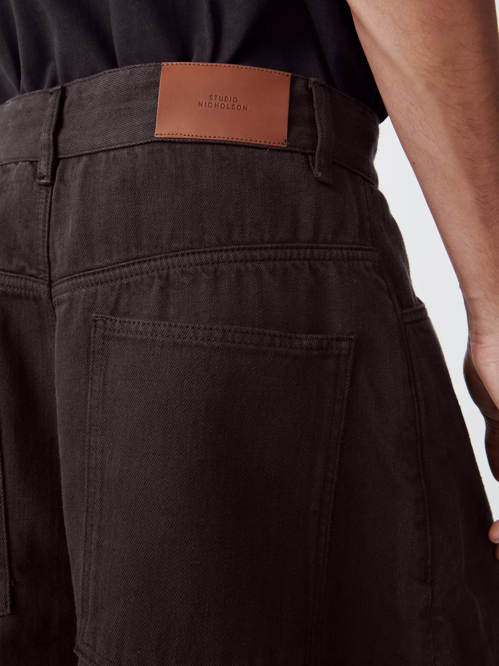 Outlet Studio Nicholson Reverse Denim Short Black Grape